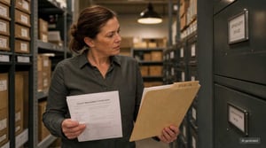 Quality Manager Reviews Archived Documents Subject to Retention Requirements
