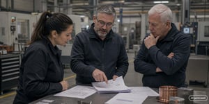 The quality team compares the process metrics Cp, Cpk, Pp, and Ppk on the production line