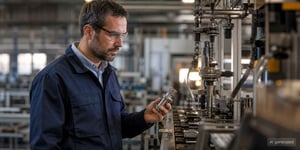 A process engineer monitors the running production line in real time and responds to deviations