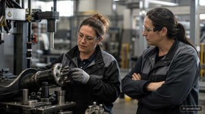AI anomaly detection analyzes production data from a screw-fastening station in mass production