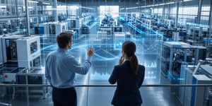 Quality management software in production: Networked production facilities with real-time process data, traceability and digital quality management.