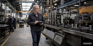 A quality engineer oversees a process capability study on the production line