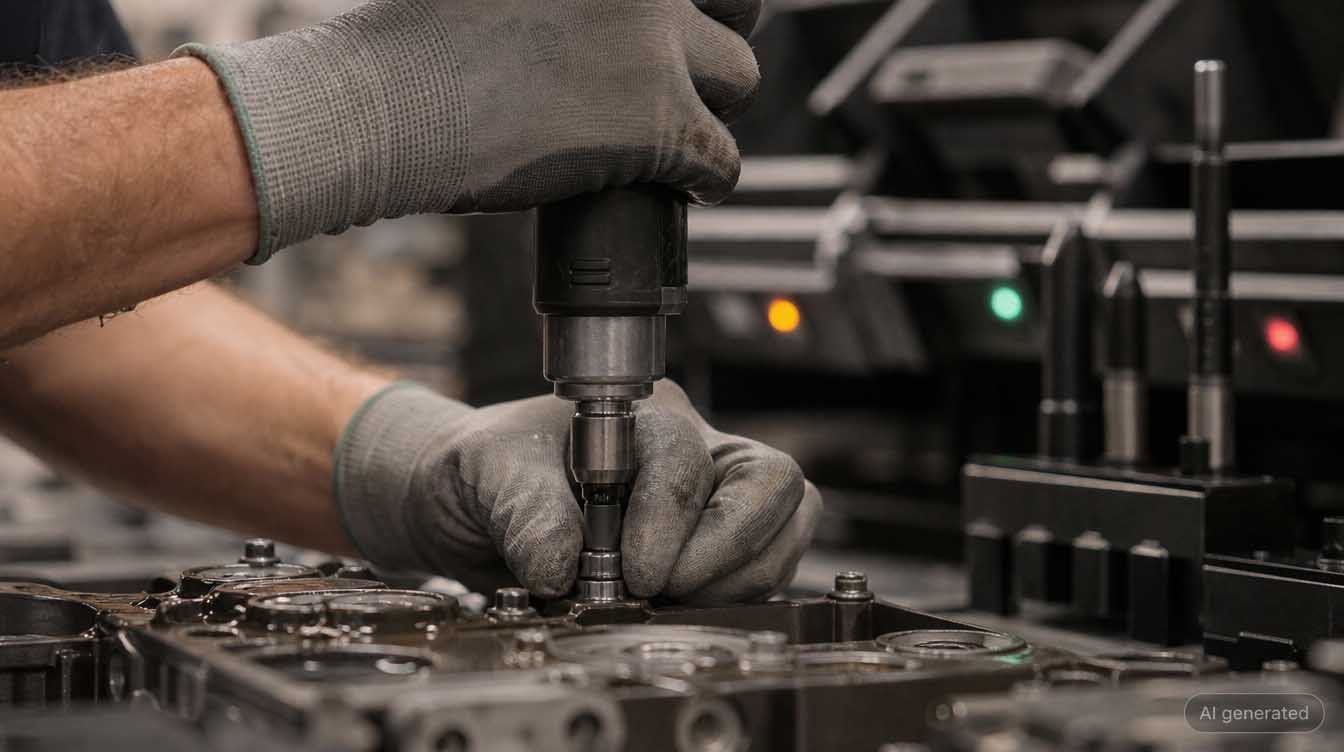 Assistierte Verschraubung in der Montage: Werkerassistenzsystem prüft Drehmoment und Position am Bauteil